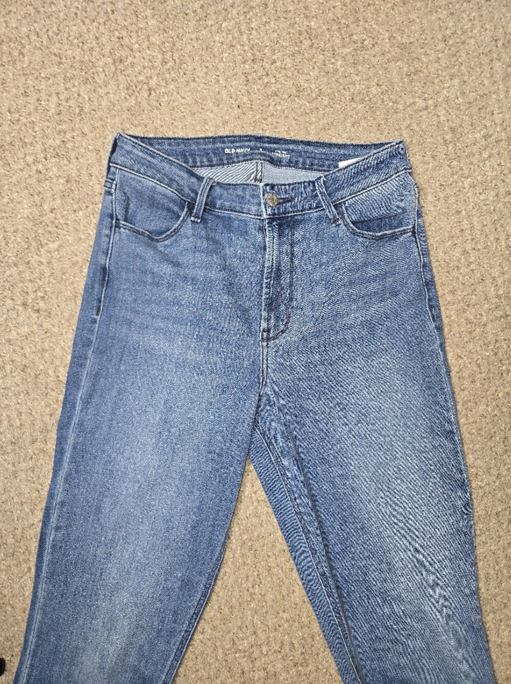 Old Navy Light Blue High Rise Straight Women’s Jeans Size 6 Tall - Picture 2 of 5